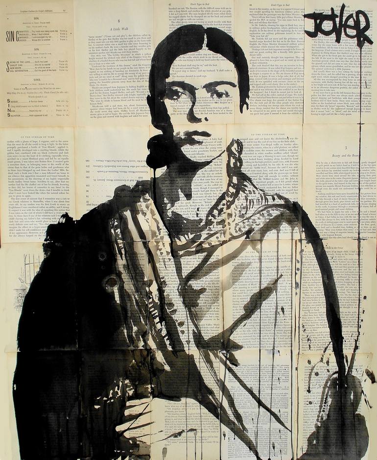 Original Surrealism Women Collage by Loui Jover
