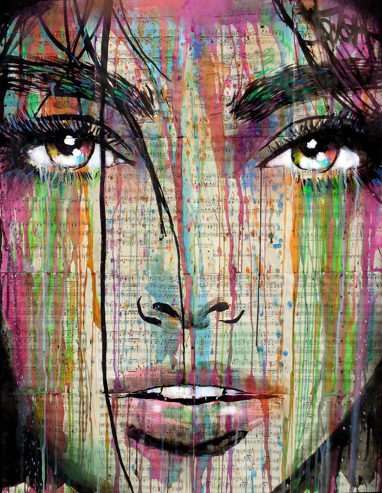 dark kisses Drawing by LOUI JOVER | Saatchi Art