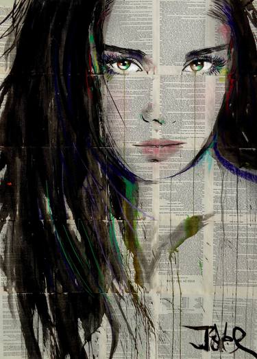 Print of Women Drawings by LOUI JOVER