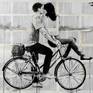 this work forms part of the ongoing bicycle series, created in indian ink and gouache on vintage book pages adhered together to create one sheet , ready for framing as desired, a very popular series of works featuring lone riders and or couples.

all artworks are sprayed with museum quality fixative and are sent with a COA Certificate of Authenticity and hand written thank you note.