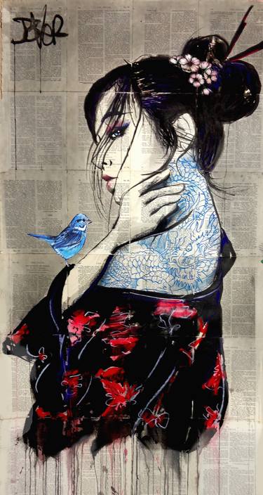 Print of Figurative Women Drawings by LOUI JOVER