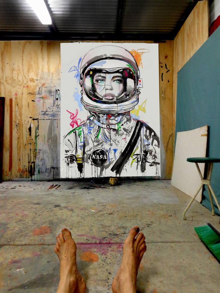Original Figurative Women Painting by Loui Jover