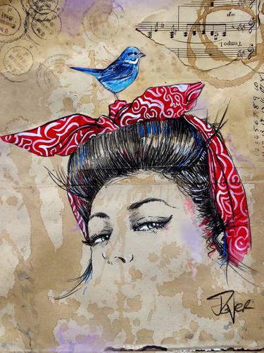 Print of Figurative Women Drawings by LOUI JOVER