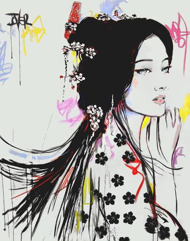 Print of People Paintings by LOUI JOVER