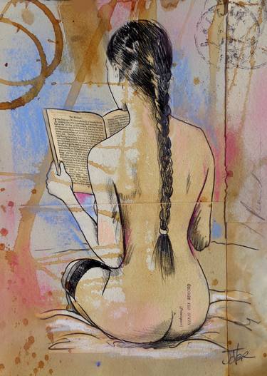 Print of Figurative Nude Drawings by LOUI JOVER