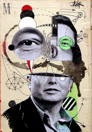 Print of Men Collage by LOUI JOVER