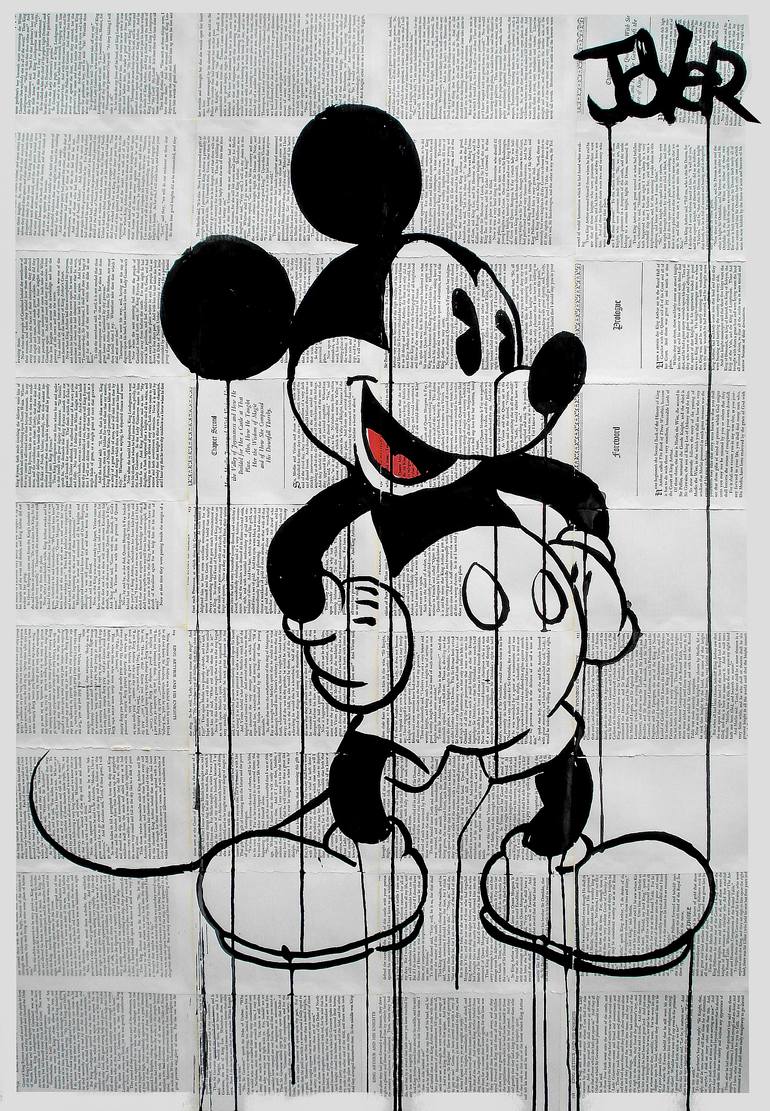 Original Pop Art Cartoon Drawing by Loui Jover