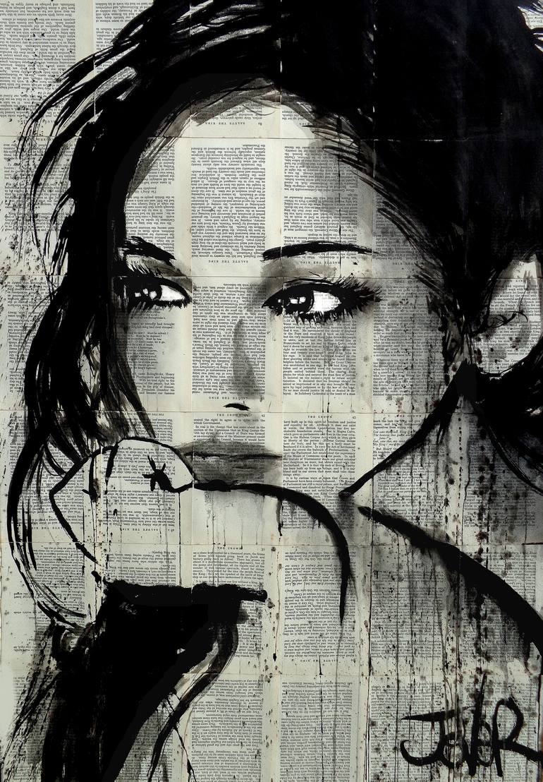 ruth revisited ( commission) Drawing by LOUI JOVER | Saatchi Art