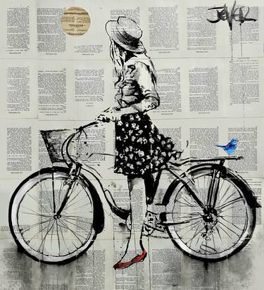 Print of Figurative Bike Drawings by LOUI JOVER