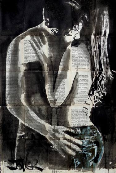 Print of Figurative Love Drawings by LOUI JOVER