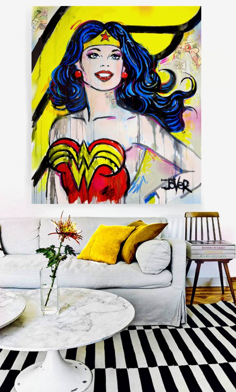 Original Pop Art Pop Culture/Celebrity Painting by Loui Jover