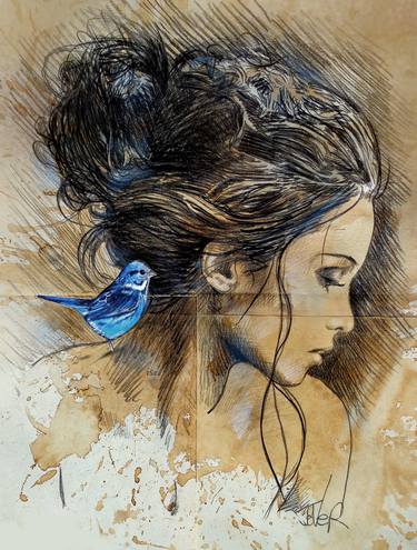 Print of Figurative Women Drawings by LOUI JOVER