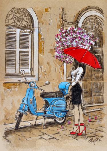 Print of Figurative Travel Drawings by LOUI JOVER