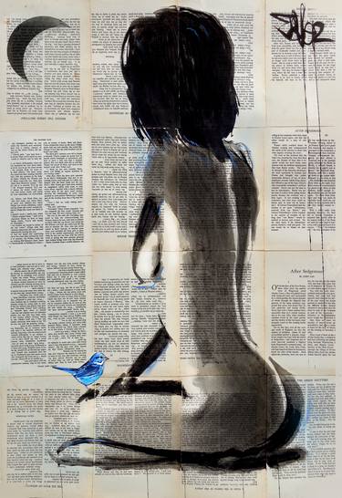 Print of Figurative Nude Drawings by LOUI JOVER