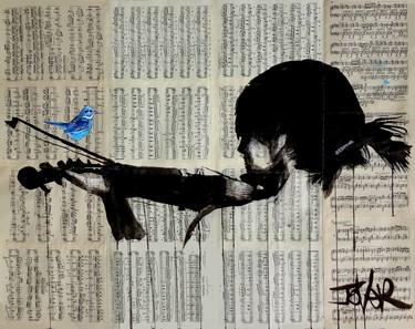 Print of Figurative Music Drawings by LOUI JOVER