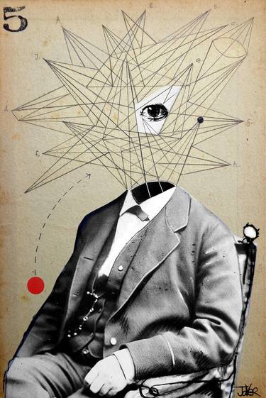 Print of Dada Men Collage by LOUI JOVER