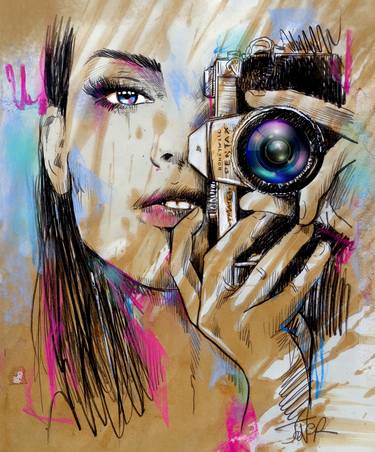 Print of Figurative Women Drawings by LOUI JOVER