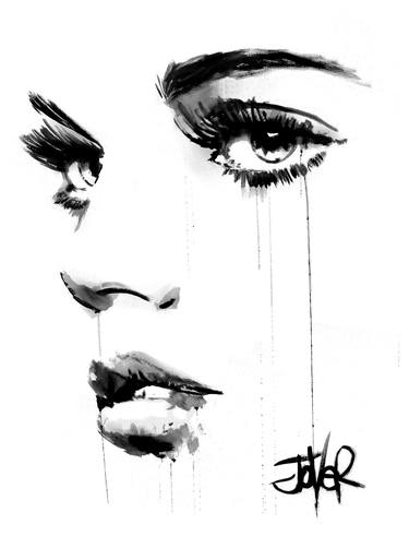 Original Women Drawings by LOUI JOVER