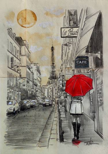 Print of Figurative Cities Drawings by LOUI JOVER