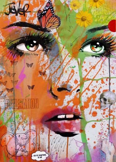 Print of Pop Art Women Drawings by LOUI JOVER