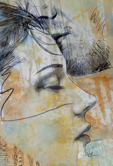 Print of Figurative Love Drawings by LOUI JOVER