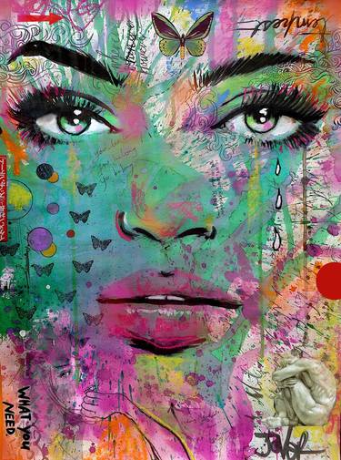 Print of Pop Art Women Drawings by LOUI JOVER