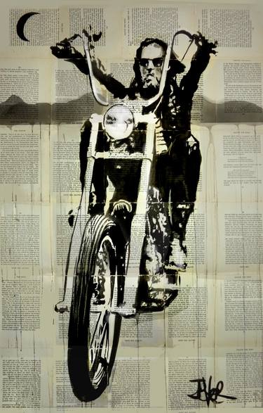Print of Figurative Motorcycle Drawings by LOUI JOVER