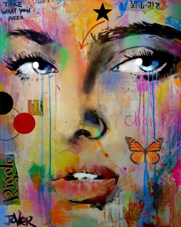 Print of Women Paintings by LOUI JOVER