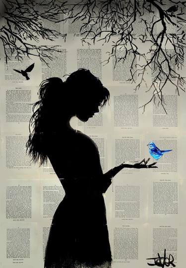 Original Figurative Women Drawings by LOUI JOVER