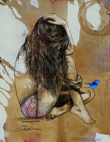 Print of Figurative Women Drawings by LOUI JOVER