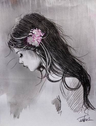 Print of Figurative Women Drawings by LOUI JOVER