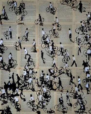 Print of Figurative Bicycle Drawings by LOUI JOVER