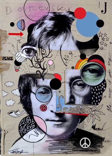 Print of Dada Celebrity Collage by LOUI JOVER