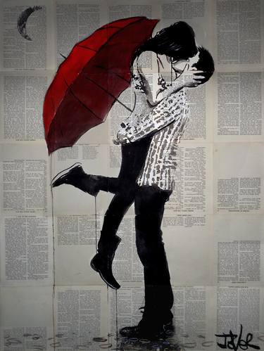 Print of Figurative Love Drawings by LOUI JOVER