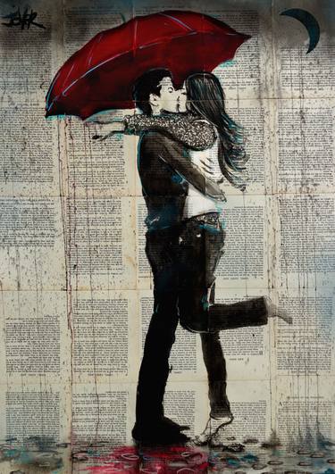 Print of Figurative Love Drawings by LOUI JOVER