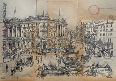 Print of Cities Drawings by LOUI JOVER