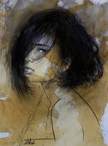 Print of Figurative Women Drawings by LOUI JOVER