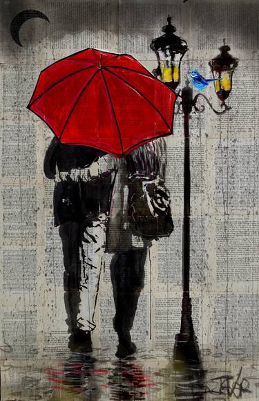 Print of Figurative Love Drawings by LOUI JOVER