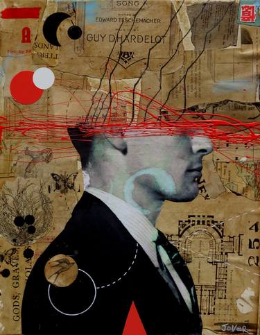 Print of Dada Men Collage by LOUI JOVER