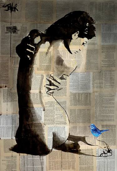 Print of Figurative Nude Drawings by LOUI JOVER