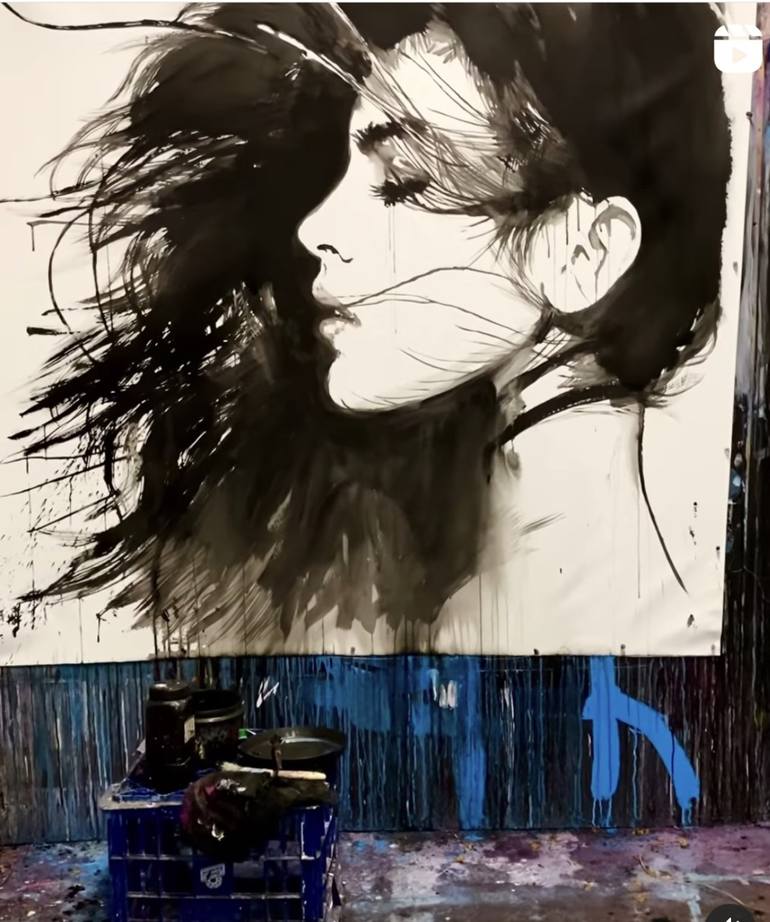 Original Women Painting by LOUI JOVER