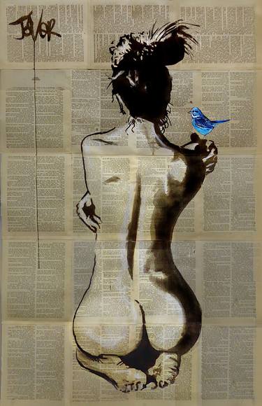 Print of Figurative Nude Drawings by LOUI JOVER