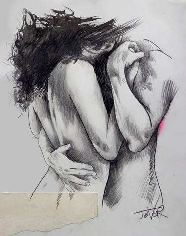 Print of Figurative Love Drawings by LOUI JOVER