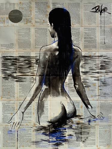 Print of Figurative Nude Drawings by LOUI JOVER