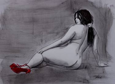 Print of Nude Drawings by LOUI JOVER