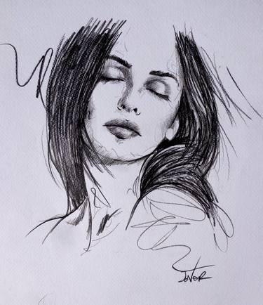 Print of Fine Art Women Drawings by LOUI JOVER