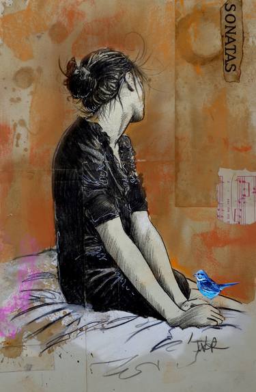 Print of Figurative Women Drawings by LOUI JOVER