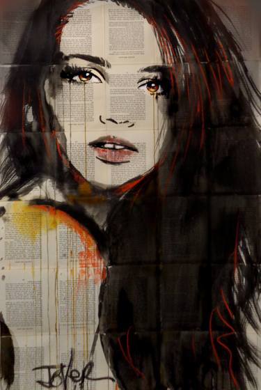 Original Figurative Women Drawings by LOUI JOVER