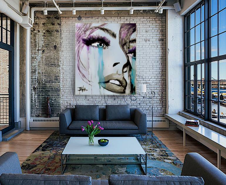 Original Figurative Women Painting by Loui Jover