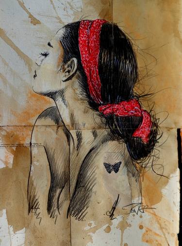 Print of Figurative Women Drawings by LOUI JOVER